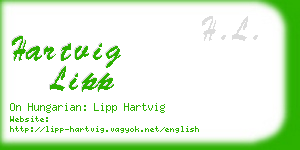 hartvig lipp business card